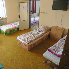 Vybavení pokoje v ubytovně v Malém Beranově